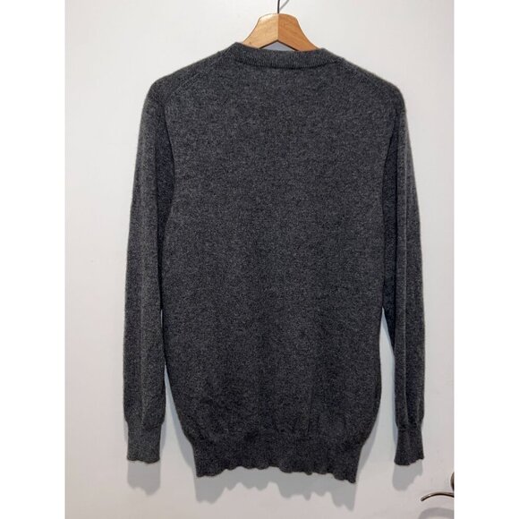 Zara Origins Gray  !00% Cashmere  Crewneck Soft   Pullover Men's Sweater Size M - Picture 5 of 8